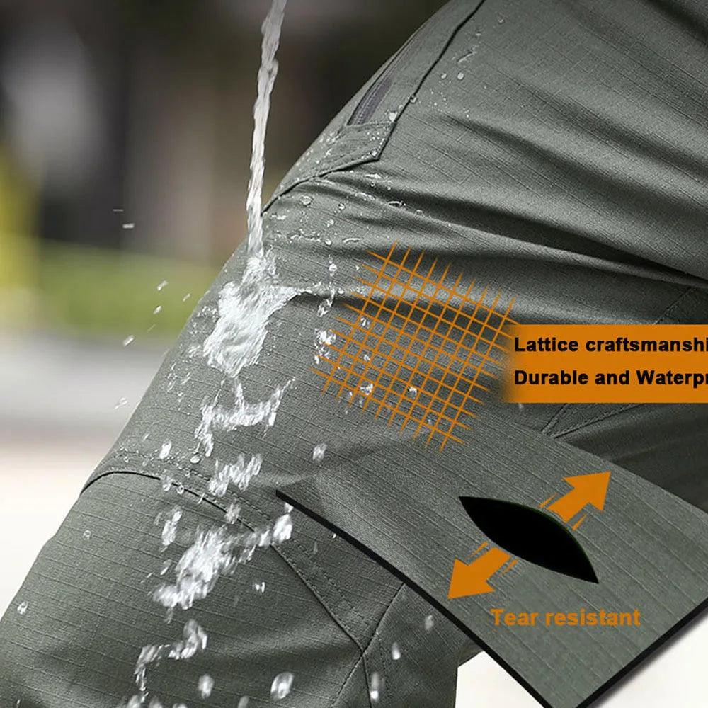 Men’s Tactical Cargo Pants – Multi-Pocket Hiking & Outdoor Trousers - 3KDyn
